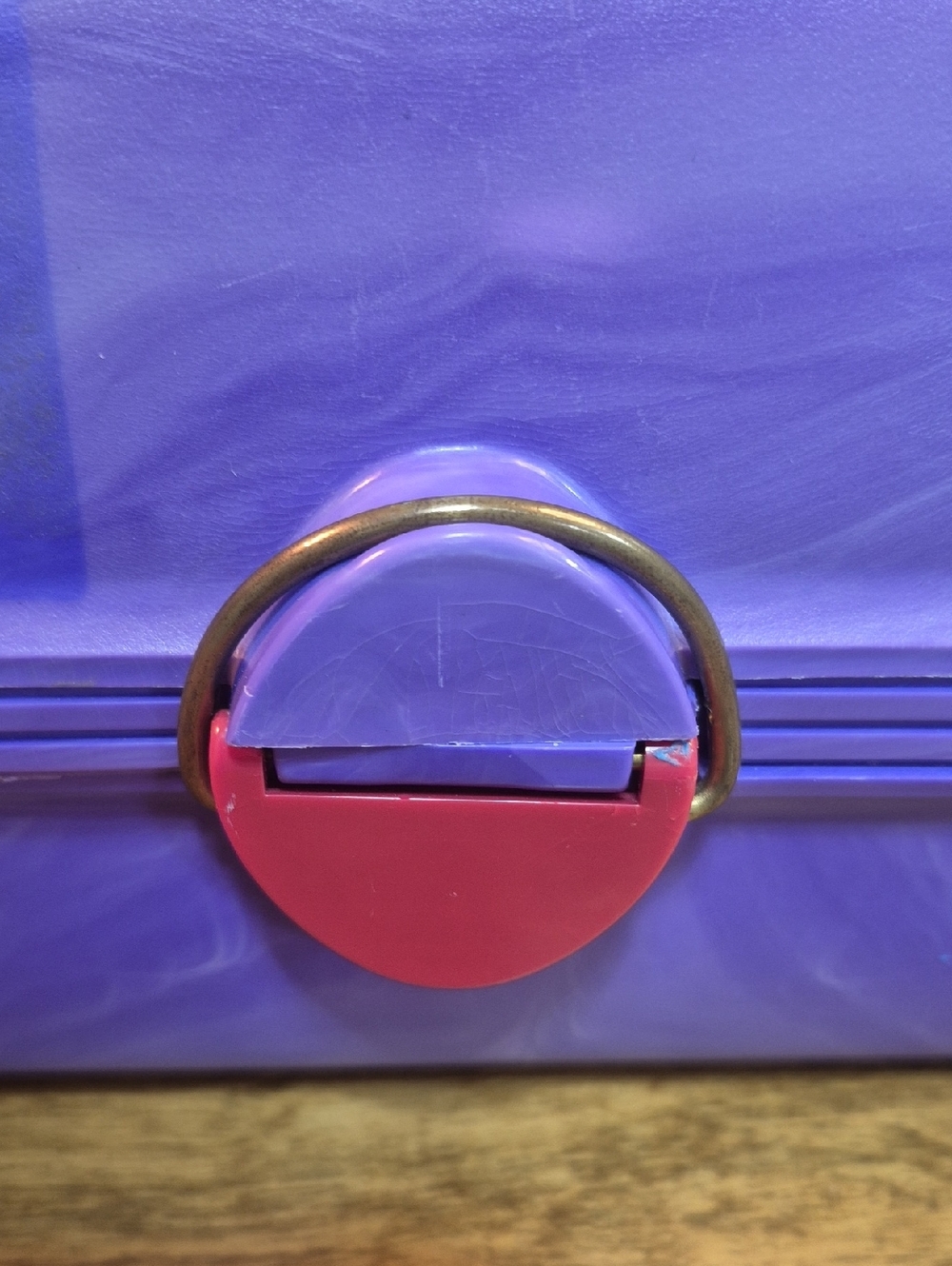 CABOODLES Vintage 90s Purple Cosmetic Case with Interior Organizer and Mirror - Picture 6 of 16